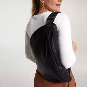 CALIA Women's Large Faux Leather Sling Bag